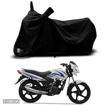 Classic Waterproof Bike Body Cover For TVS Sport Kick Start Special Used For Dust Particle-Sun UV Rays-Water Drop(Black)