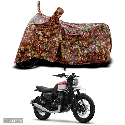 Waterproof Bike Cover For Yezdi Scrambler Special Used For Dust Particle-Sun UV Rays-Water Drop-Indoor-Outdoor-Parking Full Body Protection(Army Multicolor)