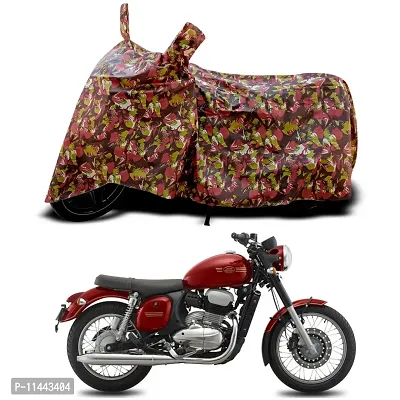 Waterproof Bike Cover For Jawa Forty Two Comet Special Used For Dust Particle-Sun UV Rays-Water Drop-Indoor-Outdoor-Parking Full Body Protection(Army Multicolor)