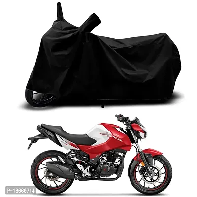 Classic Waterproof Bike Body Cover For Hero Xtreme 160R BS6 Special Used For Dust Particle-Sun UV Rays-Water Drop(Black)