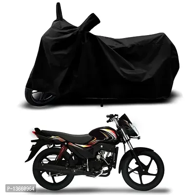 Classic Waterproof Bike Body Cover For Mahindra Pantero Special Used For Dust Particle-Sun UV Rays-Water Drop(Black)-thumb0