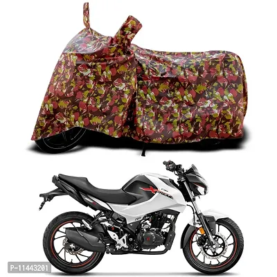 Waterproof Bike Cover For Hero Xtreme 160R 2.0 Special Used For Dust Particle-Sun UV Rays-Water Drop-Indoor-Outdoor-Parking Full Body Protection(Army Multicolor)