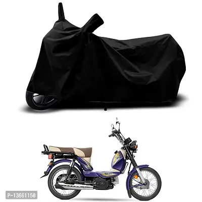 Classic Waterproof Scooty Body Cover For TVS XL100 Comfort Special Used For Dust Particle-Sun UV Rays-Water Drop(Black)