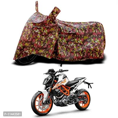 Waterproof Bike Cover For KTM 490 Duke STD Special Used For Dust Particle-Sun UV Rays-Water Drop-Indoor-Outdoor-Parking Full Body Protection(Army Multicolor)