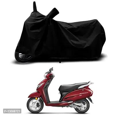 Classic Waterproof Scooty Body Cover For Honda Activa 125 Special Used For Dust Particle-Sun UV Rays-Water Drop(Black)