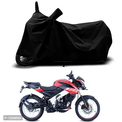 Classic Waterproof Bike Body Cover For Bajaj Pulsar N160 BS6 Special Used For Dust Particle-Sun UV Rays-Water Drop(Black)