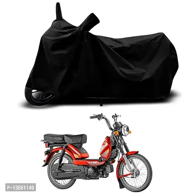 Classic Waterproof Scooty Body Cover For TVS XL100 Special Used For Dust Particle-Sun UV Rays-Water Drop(Black)