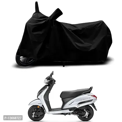 Classic Waterproof Scooty Body Cover For Honda Activa 5G Special Used For Dust Particle-Sun UV Rays-Water Drop(Black)