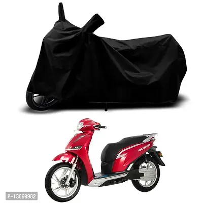 Classic Waterproof Scooty Body Cover For Okinawa Okhi90 STD Special Used For Dust Particle-Sun UV Rays-Water Drop(Black)