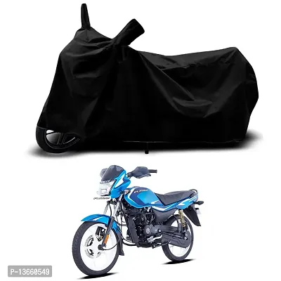 Classic Waterproof Bike Body Cover For Bajaj Platina 110 ES Drum Special Used For Dust Particle-Sun UV Rays-Water Drop(Black)-thumb0