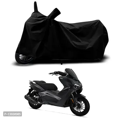 Classic Waterproof Scooty Body Cover For Keeway Vieste 300 Special Used For Dust Particle-Sun UV Rays-Water Drop(Black)-thumb0