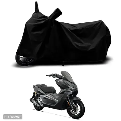 Classic Waterproof Scooty Body Cover For Keeway Vieste 300 Matte Special Used For Dust Particle-Sun UV Rays-Water Drop(Black)