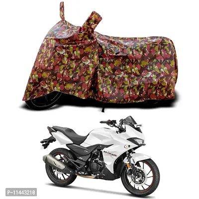 Waterproof Bike Cover For Hero Xtreme 200S Special Used For Dust Particle-Sun UV Rays-Water Drop-Indoor-Outdoor-Parking Full Body Protection(Army Multicolor)