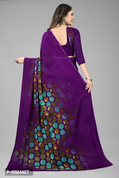 Classic Georgette Printed Saree with Blouse piece-thumb4