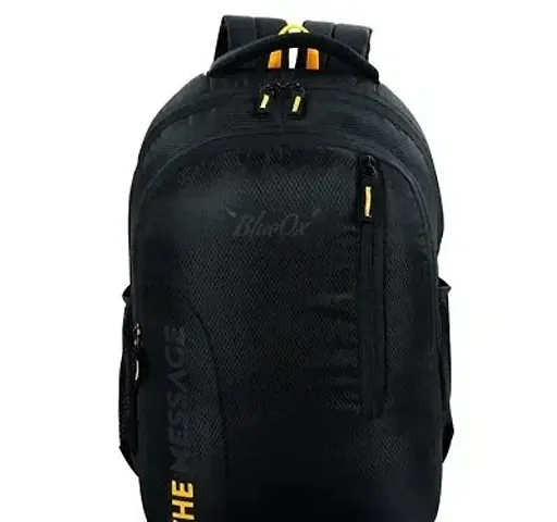 BlueOx Daily City Commute Backpack 24 L Backpack (Black+Yellow)