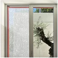 SIA VENDORS Window Film Frosted Removable Fashionable Glass Film UV Protection Cling Translucent Sun UV Blocking Door Sticker Great for Living Room-thumb1