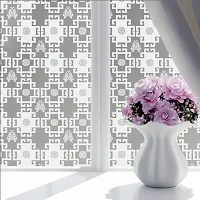 SIA VENDORS Window Privacy Glass Flower Frosting Film Non-Adhesive See Out Not in Static Glass Film for Bathroom Home Office Kids Study Meeting Room-thumb2