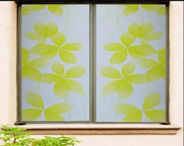 SIA VENDORS Window Film Frosted Removable Fashionable Glass Film UV Protection Cling Translucent Sun UV Blocking Door Sticker Great for Living Room