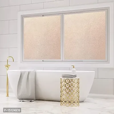 SIA VENDORS Frosted Flower Pattern Window Privacy Film Glass Self Static Cling Decorative Window Home Room Office Bathroom Garage Reused Non Adhesive-thumb5