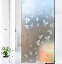 SIA VENDORS? Totally Privacy Window Film 3D Stained Glass Window Decals, Window Self-Adhesive Vinyl for Office and Home Decoration, (24 X 60 Inch, Butterfly)-thumb1