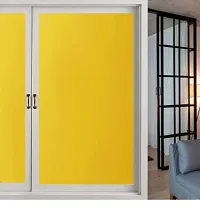 SIA VENDORS? Frosted Yellow Home Office Films Privacy Window Stickers Self Static Cling Vinly Glass Film Decorations for Bathroom Office Meeting Room 24 X 78 INCHES-thumb1