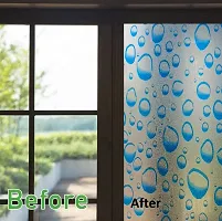 SIA VENDORS Window Film Frosted Removable Fashionable Glass Film UV Protection Cling Translucent Sun UV Blocking Door Sticker Great for Living Room-thumb2