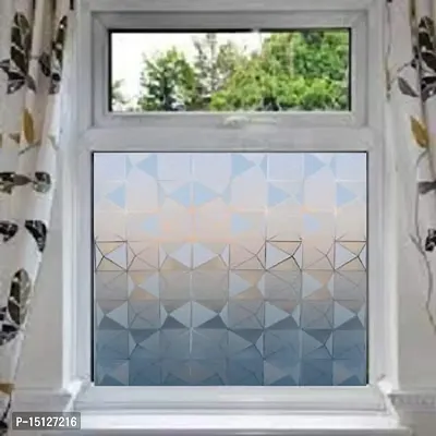 SIA VENDORS Flower Window Film Frosted Privacy Window Film Privacy Film Decorative Stained Glass Sun Blocking Privacy Frosted Film for Office ,Bathroom PVC (24 by 65_INCH, Stone Brick)-thumb3