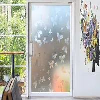 SIA VENDORS? Totally Privacy Window Film 3D Stained Glass Window Decals, Window Self-Adhesive Vinyl for Office and Home Decoration, (24 X 60 Inch, Butterfly)-thumb3