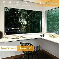 SIA VENDORS? Mirror Effect Tint Glass Covering for Home Office, Daytime Privacy Protecting Reflective Heat Control Anti UV Door Sticker, 19.9 x 78.7 inches, Black Silver-thumb3