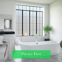 SIA VENDORS? White Privacy Window Films, Opaque Frosted Glass Tint Static Cling Treatment Protects Home Security Without Blocking Daylight - Heat Control, UV Prevention ((12 by 120 INCHES))-thumb2