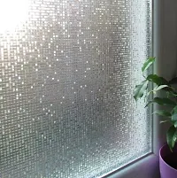 SIA VENDORS Frosted Flower Pattern Window Privacy Film Glass Self Static Cling Decorative Window Home Room Office Bathroom Garage Reused Non Adhesive-thumb3