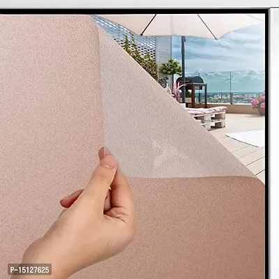 SIA VENDORS Flower Window Film Frosted Privacy Window Film Privacy Film Decorative Stained Glass Sun Blocking Privacy Frosted Film for Office ,Bathroom PVC (24 by 65_INCH, Light Pink Sparkle)