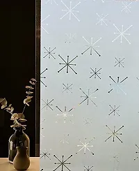 SIA VENDORS 3D Window Film Frosted Removable Fashionable Glass Film UV Protection Cling Translucent Sun UV Blocking Door Sticker Great for Living Room-thumb3