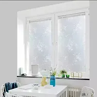 SIA VENDORS Frosted Flower Pattern Window Privacy Film Glass Self Static Cling Decorative Window Home Room Office Bathroom Garage Reused Non Adhesive-thumb3