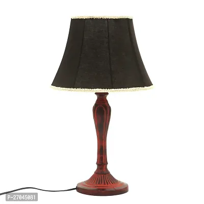 CREATIVE GALLERY Ceremic Decorative Antique Look Trophy Table Lamp 50cm Height with Lampshade for Living Room Dining Room Bedroom (Red Black)