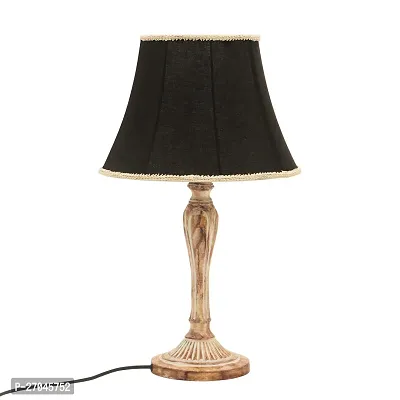 CREATIVE GALLERY Ceremic Decorative Antique Look Trophy Table Lamp 50cm Height with Lampshade for Living Room Dining Room Bedroom (Golden Black)-thumb0