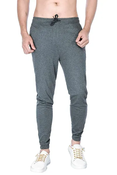 Kothari Mens Trackpant Casual Fit Solid Colour Both Side Pocket Elasticated in Waist (Medium, MILLANGE)