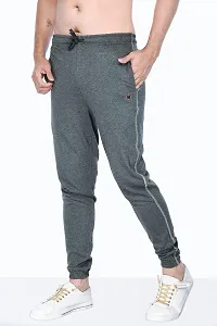 Kothari Mens Trackpant Casual Fit Solid Colour Both Side Pocket Elasticated in Waist (Medium, Black MILLANGE)-thumb2