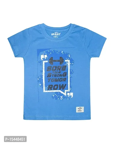 Kothari Kids Boys Tshirt Cotton Round Neck Printed in Chest Halfsleeve t-Shirts-thumb0