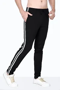 Kothari Mens Trackpant Casual Fit Solid Colour Both Side Pocket Elasticated in Waist (XXL, Black)-thumb2