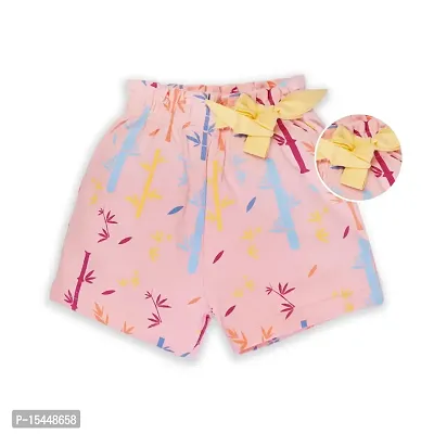 Kothari Sweety Pie Gold Kidswear Girls 100% Cotton Interlock/S/J Printed Bottom Bio wash in Peach Color