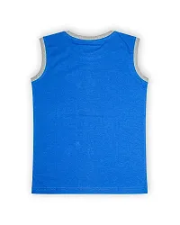 Kothari Kids T-Shirt for Boys - Combed Cotton Outer Printed Sleeveless, 2X Softer Than Cotton, High Moisture Absorption (5-6 Years, Royal Blue)-thumb1