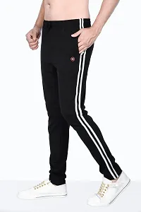 Kothari Mens Trackpant Casual Fit Solid Colour Both Side Pocket Elasticated in Waist (XXL, Black)-thumb1