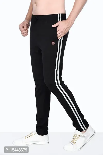 Kothari Mens Trackpant Casual Fit Solid Colour Both Side Pocket Elasticated in Waist (XXL, Black)-thumb2