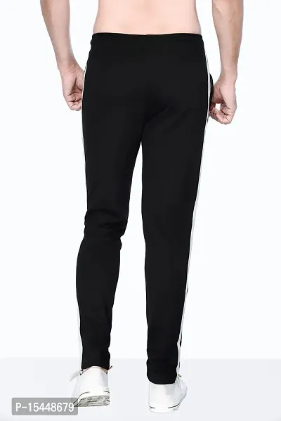 Kothari Mens Trackpant Casual Fit Solid Colour Both Side Pocket Elasticated in Waist (XXL, Black)-thumb4