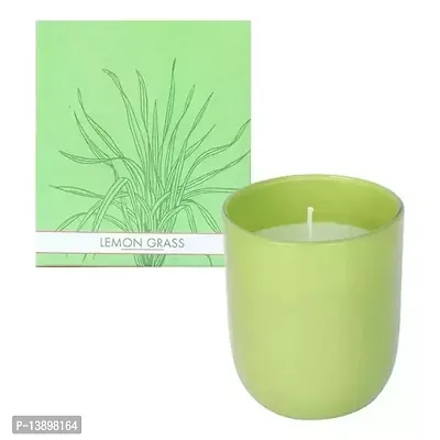 Classic Candles Premium Scented Glass Candle (Lemon Grass)