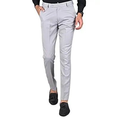 Buy STOP Solid Polyester Viscose Slim Fit Mens Trousers  Shoppers Stop