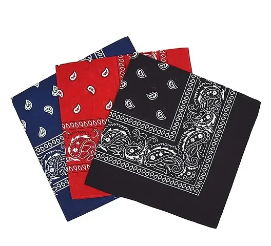 Navkar Crafts Pure Cotton Premium Collection Handkerchiefs Hanky For Men - Pack of 3(55)