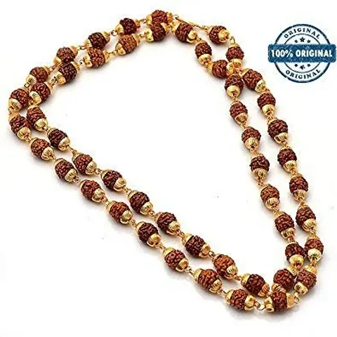 Raviour Lifestyle Rudraksha Cap mala for japa and Rosary wear energized with mantra and fashion wear also