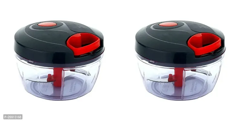 Mini Handy And Compact Chopper Vegetables And Fruits For Your Kitchen ,750 Ml Pack Of 2-thumb0